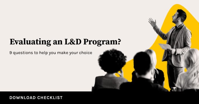 Looking for an L&D provider? Here’s a Checklist
