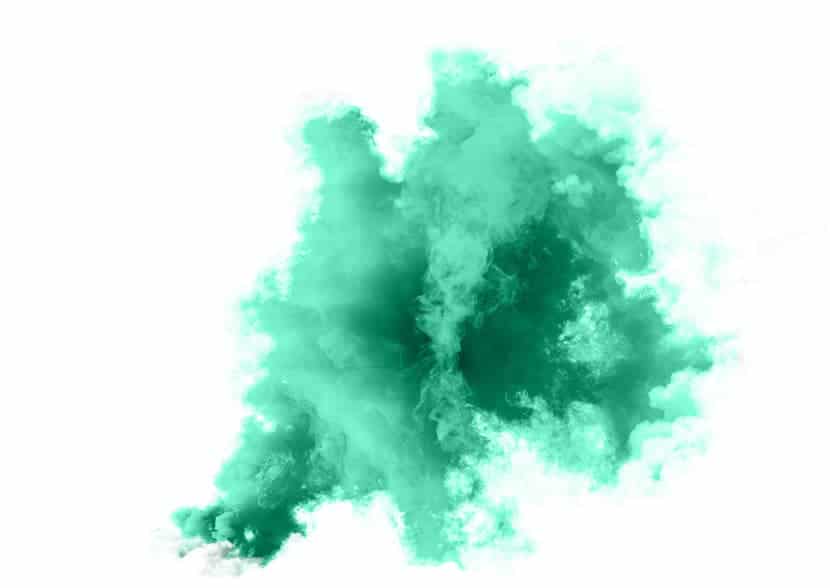 Green Clouds Background