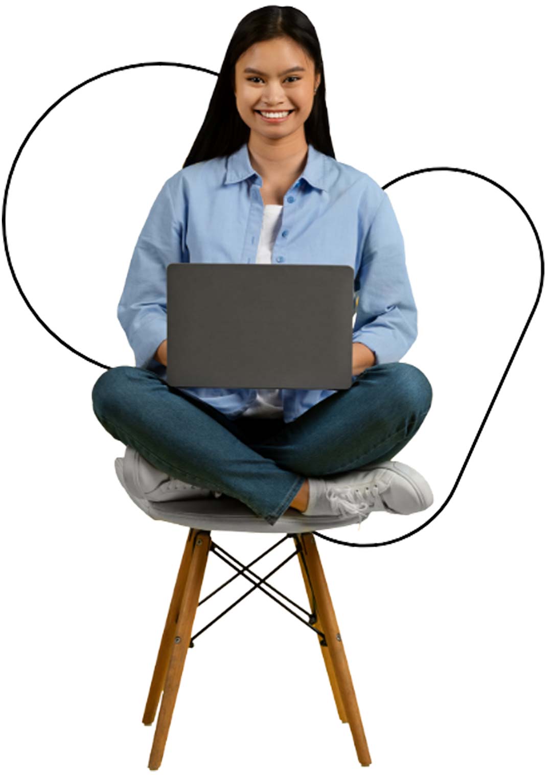Person Sitting on the Chair With Laptop
